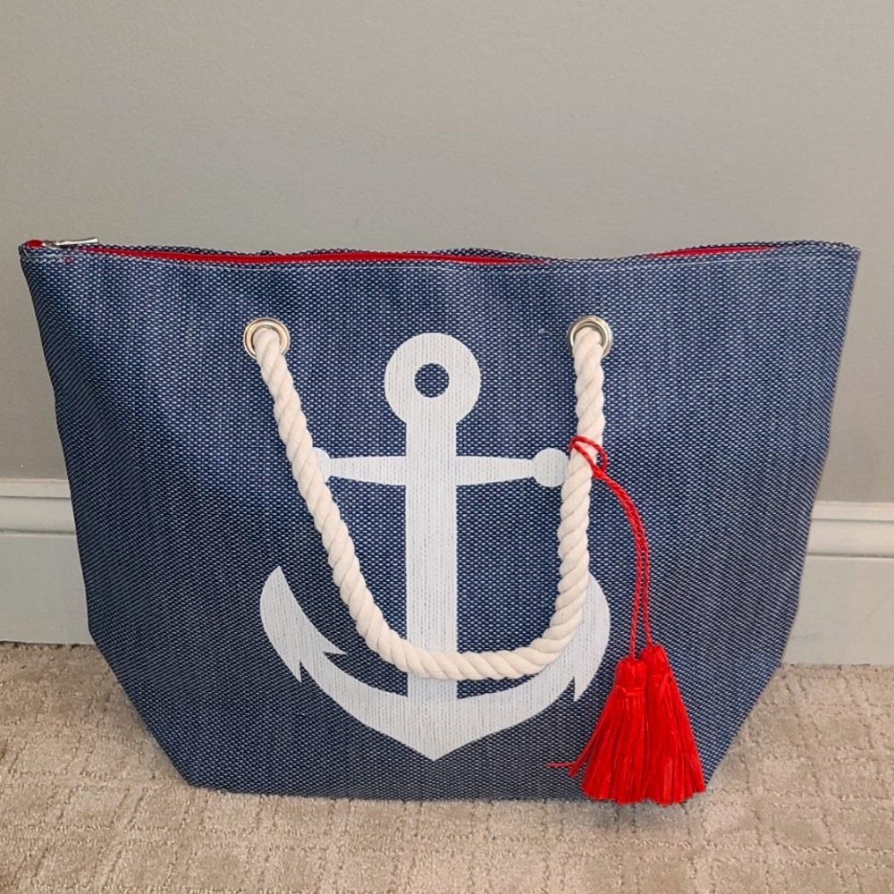 NWOT Paper Straw Beach Bag